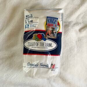 Vintage Fruit of the Loom 90s 1992 Mens Briefs Underwear L Large 38 40 New